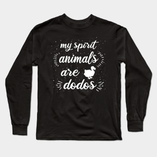 Mein Dodo Spirit animal Motiv Retro Fan Long Sleeve T-Shirt